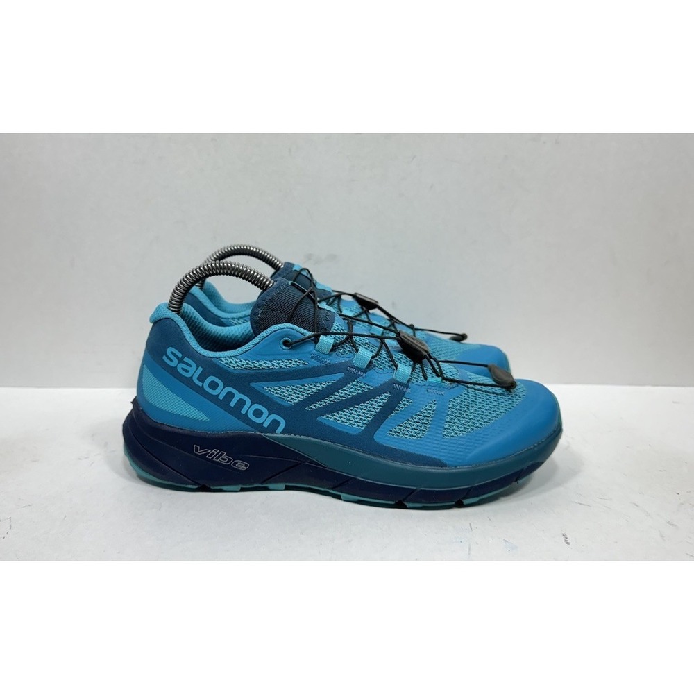 Salomon Women's Teal Blue Athletic Trail Shoes